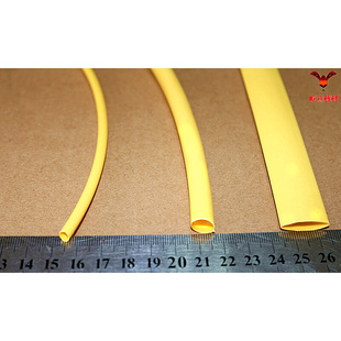 Ф7.9含胶热缩套管 环保阻燃 厚壁带胶7.9mm 多色选 黄色双壁管