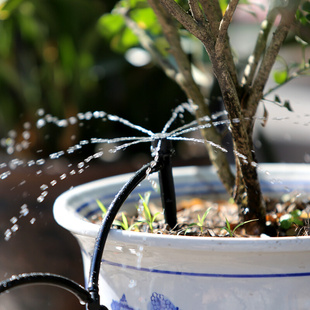 大棚温室滴头 园艺浇水浇花滴水 7管微喷头可调滴头地 花园滴灌4