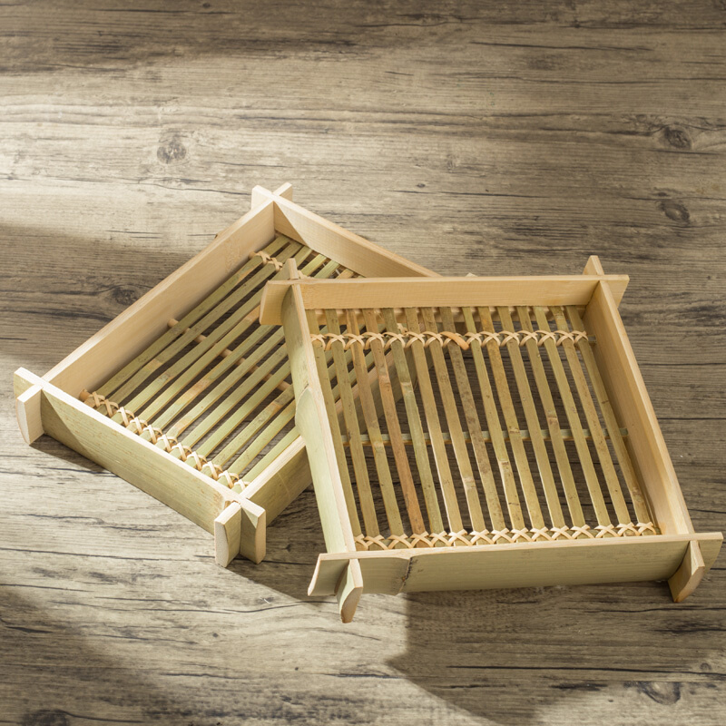 竹编竹制品竹托盘方形长方形茶具点心盘餐具水果盘收纳筺竹工艺品