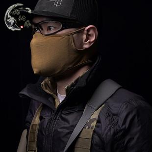 西北风 战术多功能骑行半脸透气护脸面罩 硅胶口罩 便携 射击面具