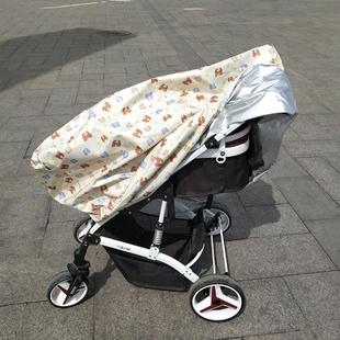 儿童婴儿手推车防尘罩防水童车保护套遮阳防晒防灰隔热收纳袋通用