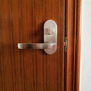 老款 房门锁 超重弹簧防盗锁不锈钢执手锁 卫生间带指示锁 日式