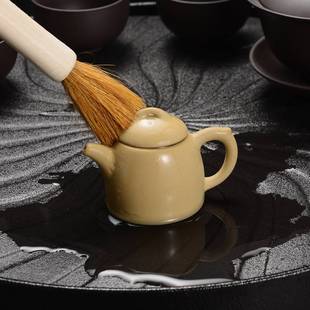 珍指尖壶茶玩茶具茶桌功夫茶具 茶宠摆件精品可养迷你紫砂壶小号袖