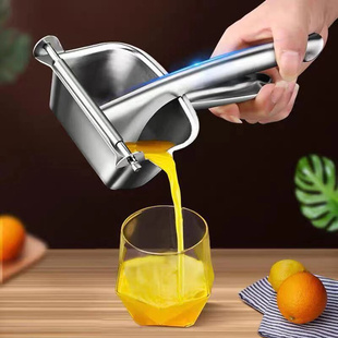 压榨水果机柠檬挤汁器 304不锈钢挤汁器果汁机 省力榨汁机