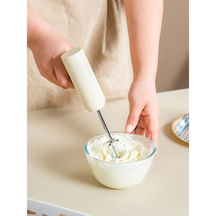 无线充电型电动打蛋器不锈钢奶油打发器搅拌器家用搅拌机烘焙 日式