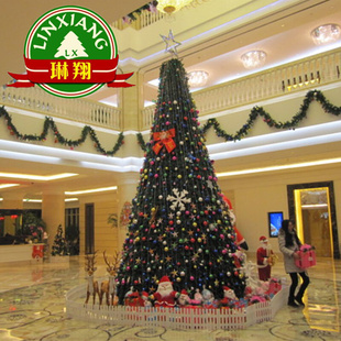 大型豪华圣诞树2 饰品 20米户外发光树室外场景圣诞装