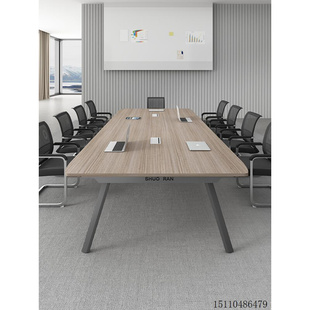 会议桌长桌大小型办公室家具洽谈桌培训桌办公桌椅组合多人办公桌