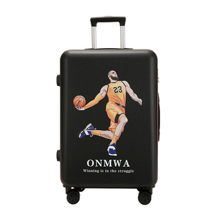 箱 MAY篮球球员箱子行李箱大容量拉杆箱20英寸卡通儿童中学生密码
