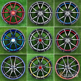 轮毂14寸15寸16寸17寸18寸网红色适用于普桑捷达乐风致炫阳光 改装