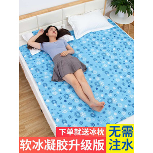 宿舍冰凉垫降温神器免注水冰枕头 水床成人水垫子双人床水床垫夏季