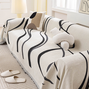 通用客厅全包万能沙发套罩垫 沙发盖巾简约高级感四季 2023秋冬新款
