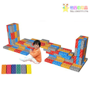 建构益智区玩具纸质积木纸砖积木头砖块模型儿童拼纸幼儿园拼搭NL
