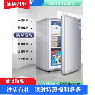 冰柜侧开门全冷冻小冰箱 冰熊雪糕小冰柜小型储奶冰箱母乳专用立式