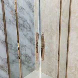 不锈钢弧扇型淋浴房 浴室玻璃门 洗浴房 淋浴房隔断门 圆弧淋浴房