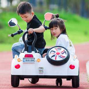 儿童电动摩托车三轮车小孩宝宝玩具充电童车超大号可坐双人带 新款