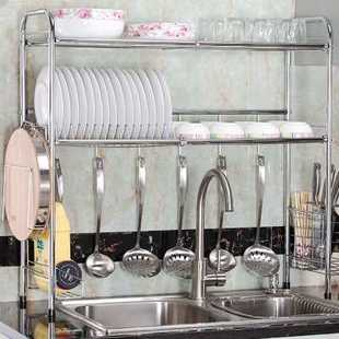 厨房不锈钢水槽沥水架水池置物架碗碟盘子控水架洗碗池收纳架碗架