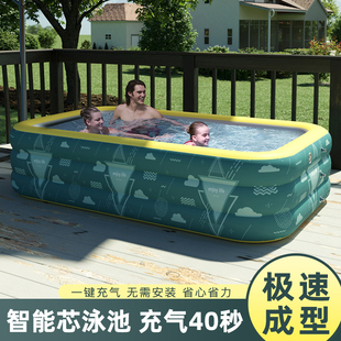 游泳池家用可折叠宝宝婴儿童游泳桶家庭大人小孩洗澡充气水池大型
