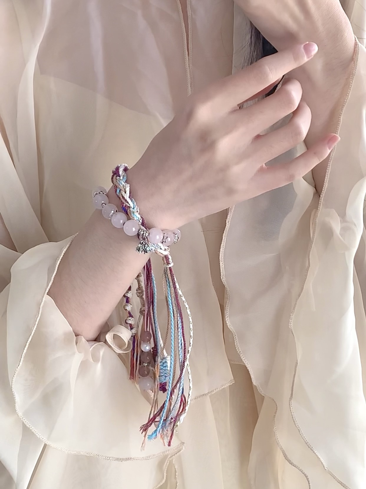 手绳手搓棉手链编织藏风复古手绳 藏式 原创设计新中式
