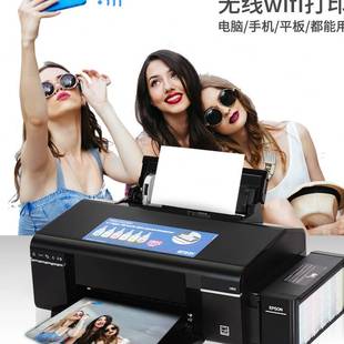 爱普生L805彩色喷墨照片打印机家用六6色热转印手机WIFI连供R330