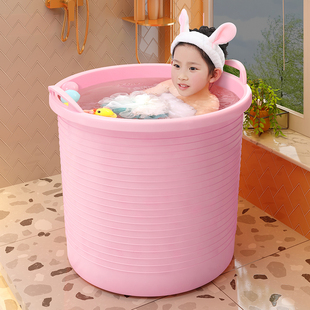 大儿童洗澡桶浴桶可坐小孩游泳桶婴儿宝宝泡澡桶浴缸家用洗澡盆