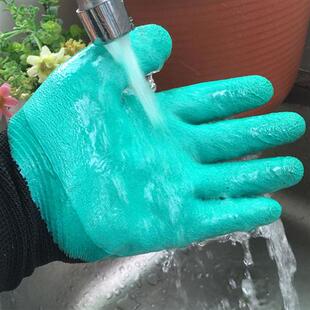 花园种花手套家用种植防护防水防刺防扎耐磨爪子挖土园林园艺手套