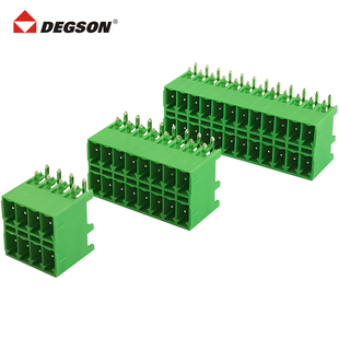 DEGSON高松双层弹簧插拔式 PCB接线端子凤凰插座15EDGRHB 3.5 THR