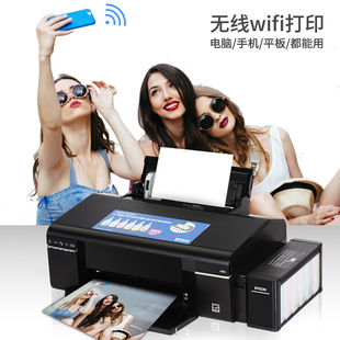 i爱普生L805彩K色喷墨照片打印机家用六6色热转印手机WIFI连供20