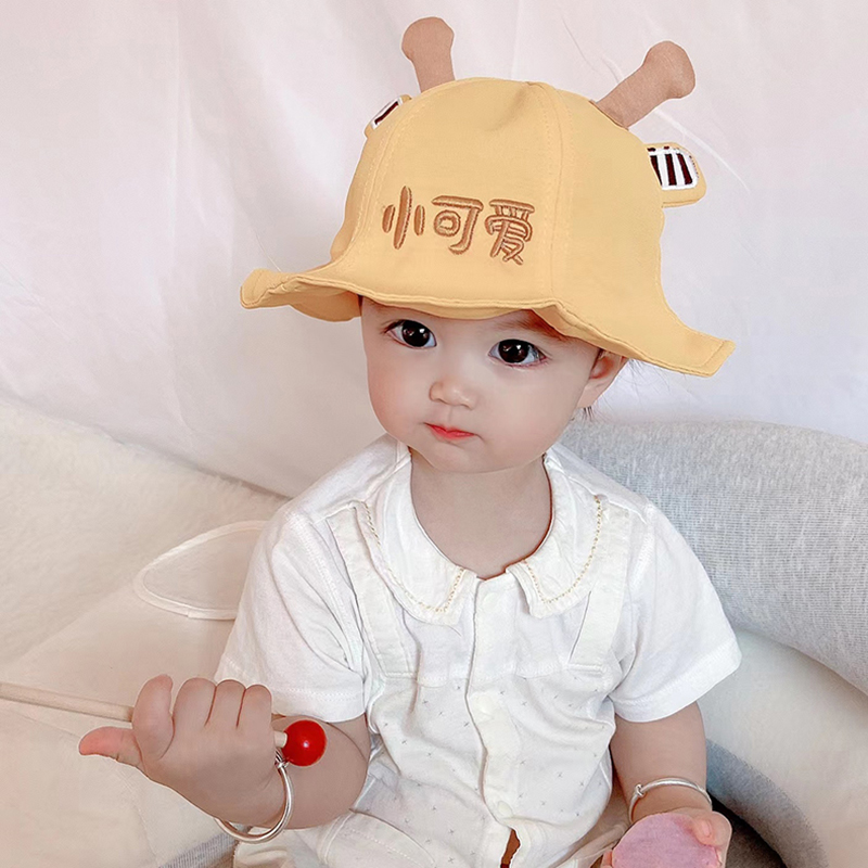 百搭 男女宝宝儿童小孩可爱公主遮阳盆帽新款 网红婴儿帽子春秋夏款