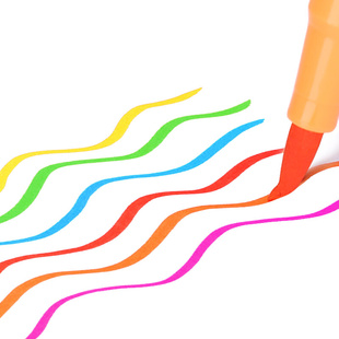 可水洗彩色 软头水彩笔24色小学生r36色儿童幼儿园48色彩笔套装