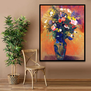 数字油画手绘DIY世界名画植物花卉插花装 饰画客厅卧室休闲减压
