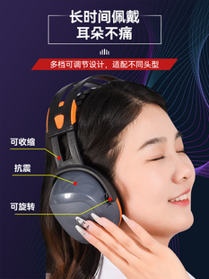 耳塞睡眠防噪音睡觉专用工业架子鼓全静音 隔音耳罩降噪耳机头戴式