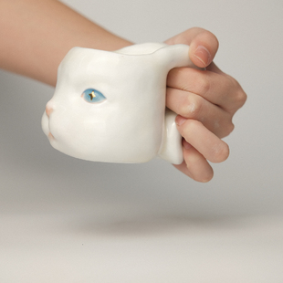 兔兔杯手工陶瓷咖啡杯 银河磁场