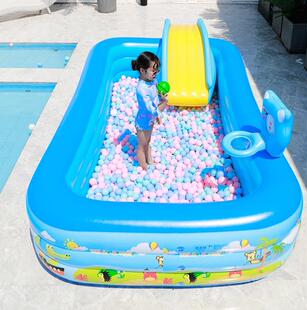 游泳池家用大人大型充气玩具小学生加厚加固儿童城堡户外方形