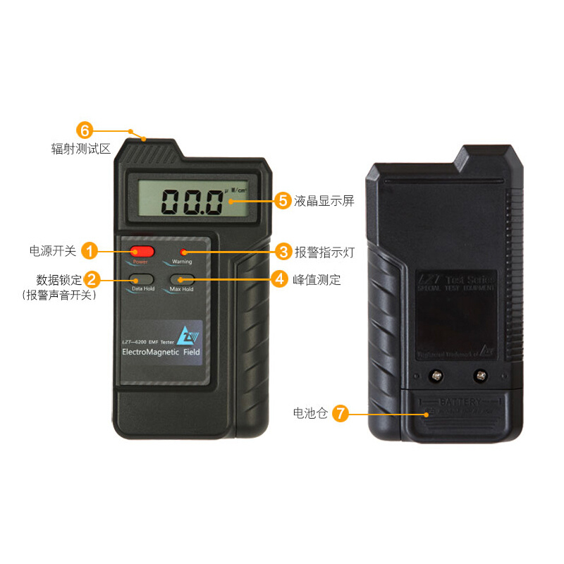 6200电磁辐射检测仪器专业测试手机测量基站讯号高频微波辐射 LZT
