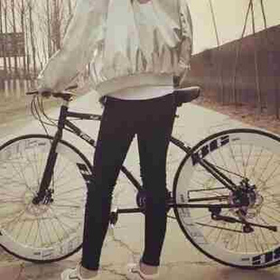 少女炫 自行车中学生充气胎公路赛Z新品 赛车自行车实心胎变速M男士