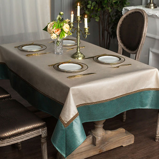 茶几桌布布 桌布防水防油免洗餐桌布客厅家用台布长方L形桌垫欧式