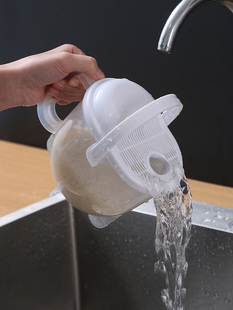 家用淘米器免手洗带沥水筛对流自动洗米桶多功能淘米勺大米清洗箩