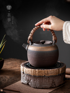 功夫茶具家用大容量提梁壶煮茶器泡 中式 定制复古电陶炉煮茶壶套装