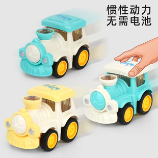 7周岁男孩玩具车摆件地摊玩具幼儿园6礼物 儿童抖音惯性火车模型3
