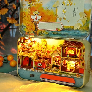 巧之匠diy小屋盒子剧场手工制作小房子微缩模型儿童玩具生日礼物