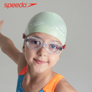 14岁男女童大框专业游泳眼镜 Speedo速比涛儿童泳镜防水防雾高清6