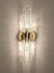 床头灯水晶壁灯北欧现代简约过道走廊楼梯灯酒店壁灯客厅背景墙灯