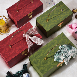 盒 礼品盒大号高档手提礼物盒圣诞礼盒送伴娘伴手礼空盒子婚礼包装