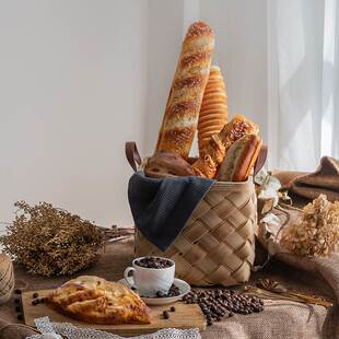 饰 仿真面包食物模型法棍欧包拍摄道具软香样板间厨房烘培店橱窗装