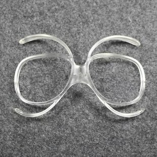 专业滑雪风镜通用近视内框架适配器蝴蝶夹护目镜架滑雪眼镜防护框