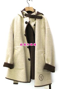 ANSUO安所正品 女装 羊毛呢双面呢大衣外套CD1D027 VOINGE2021年冬季