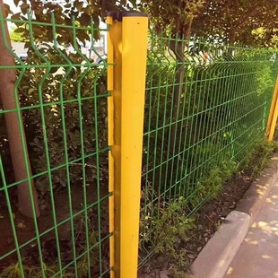 桃养殖网户外柱隔离高档区防护网别墅网围栏围墙围栏铁丝护栏小形