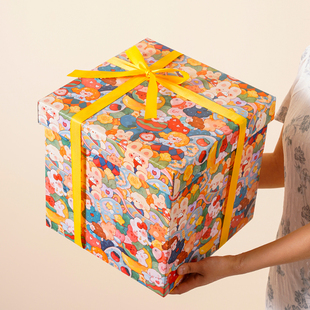 感正方形惊喜盒子 空盒高级仪式 大号礼物空盒生日送女朋友礼品包装