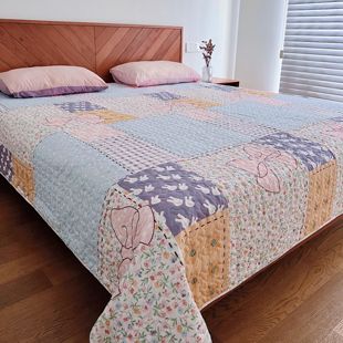 通用绗缝夹棉床单榻榻米床垫可水洗两面可铺炕单炕盖 床盖单件四季