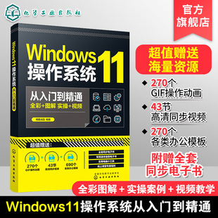 11操作系统常用 Windows Windows功能与操作技巧全掌握 新版 Windows11操作系统从入门到精通 各种功能 电脑初学者和维修人员参考